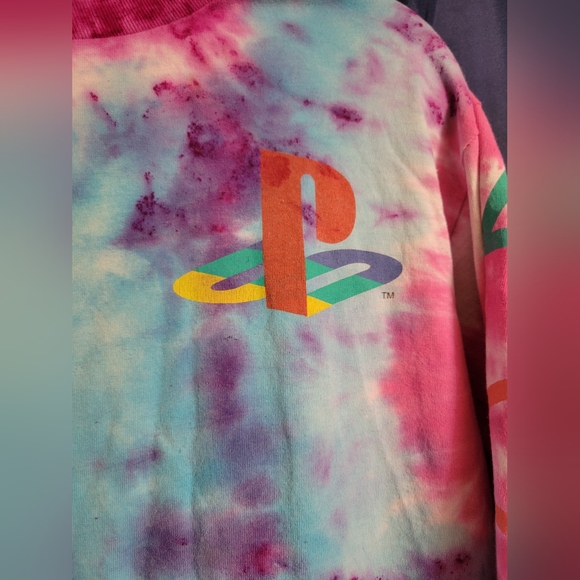 Playstation Hand-Done Tie-Dye Shirt - Picture 4 of 13